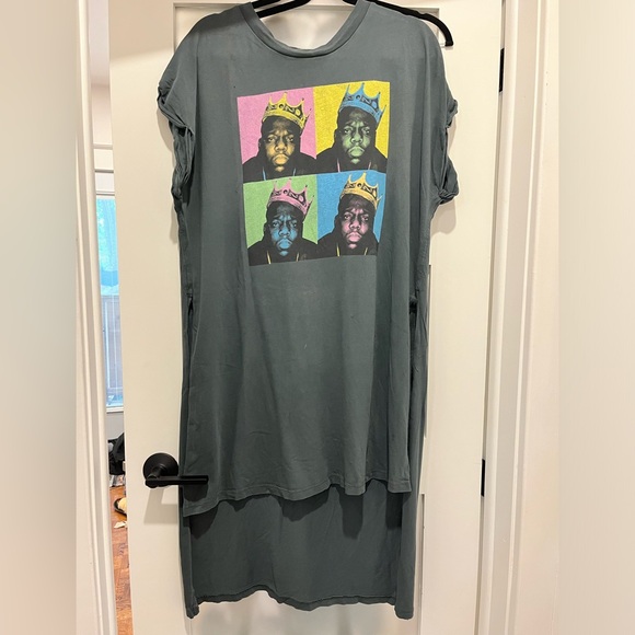 FREE PEOPLE x Daydreamer Notorious BIG tshirt/dress - Picture 1 of 5